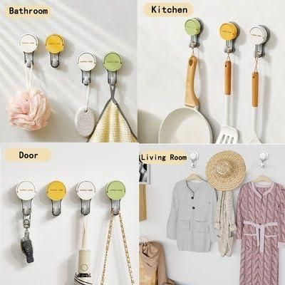 Suction Wall Hooks for Towel (Pack of 2)